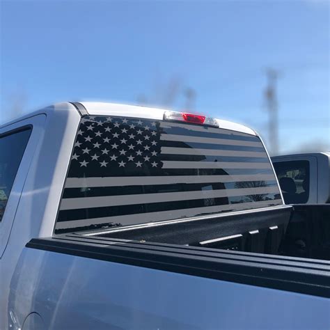 rear window american flag decal